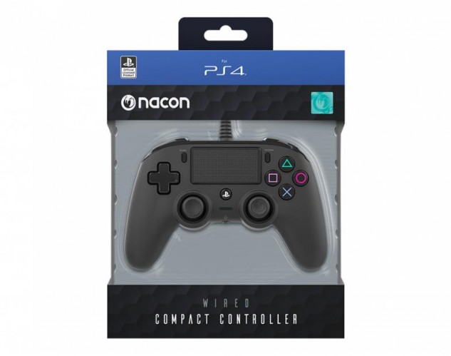 PS4 herný ovládač Nacon Compact Controller - Coloured Black POUŽI