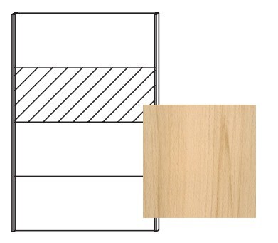 Quadra - dvere posuvné so zrkadlom k šatníkovej skrini 48K7, 48K8