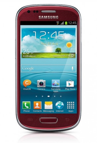 Samsung Galaxy S III mini (i8190), červený
