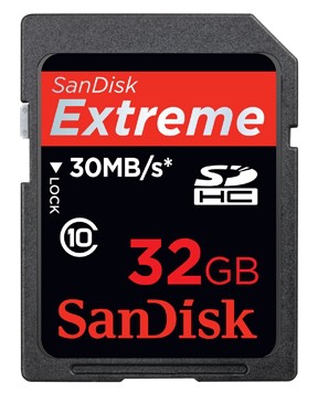 SanDisk Extreme HD Video Card 32GB