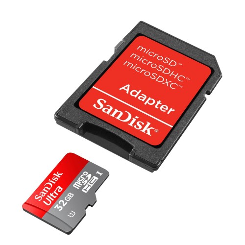 SanDisk microSDHC Ultra 32GB (Class 10) + Adapter
