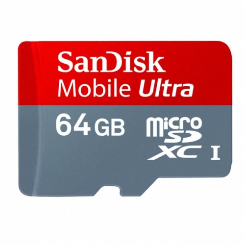 SanDisk microSDHC Ultra 64GB (Class 10) + Adapter