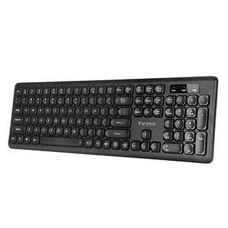 Set Marvo DCM003WE BK, klávesnica+bezdrôtová myš, US, čierna POUŽ