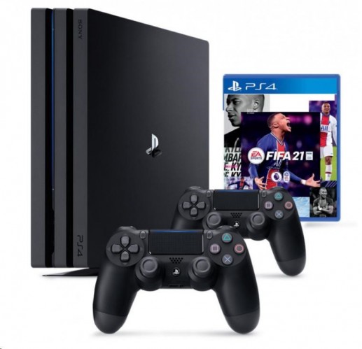 SONY PlayStation 4 Pro 1TB - čierny + FIFA21 + 2x DualShock