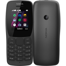 Tlačidlový telefón Nokia 110 DS, čierna POŠKODENÝ OBAL
