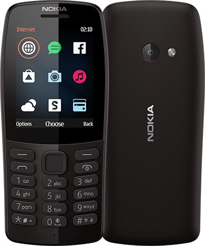 Tlačidlový telefón Nokia 210 DS, čierna POUŽITÉ, NEOPOTREBOVANÝ T