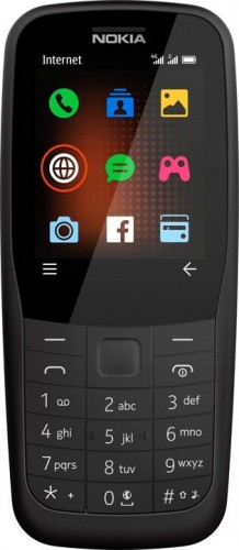 Tlačidlový telefón Nokia 220 4G DS, čierna POUŽITÉ, NEOPOTREBOVAN