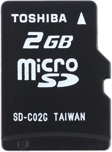 Toshiba micro SD with Adapter 2GB