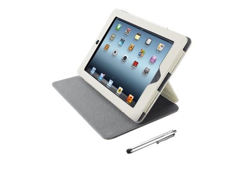 Trust eLiga Elegant Folio Stand with stylus for iPad - sand