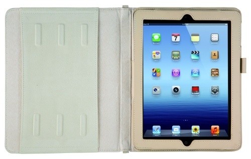 Trust Premium Folio Stand for iPad - sand