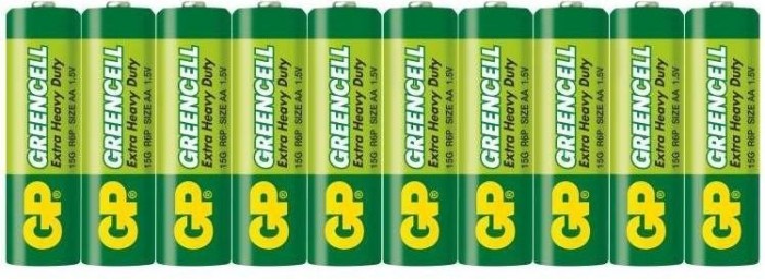 Batérie GP Greencell AA 10ks