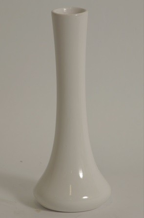 Váza keramická - 25 cm (keramika, biela)