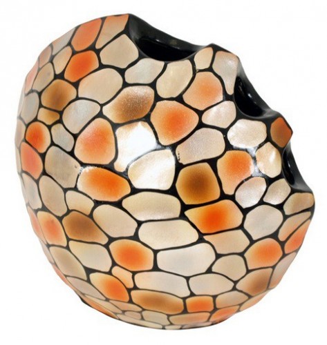 Váza keramická - 34 cm (keramika, mix farieb)