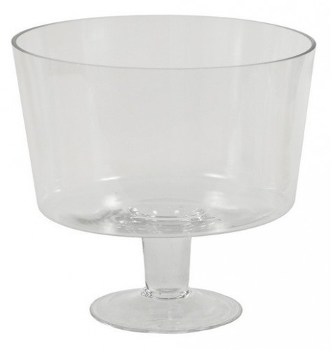 Váza sklenená - 24 cm (sklo, číra)