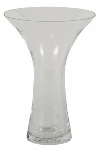 Váza sklenená - 28 cm (sklo, číra)