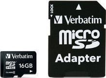 Verbatim micro SDHC 16GB (Class 4) + SD adaptér