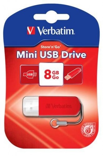 Verbatim Store 'n' Go Mini 8GB červený