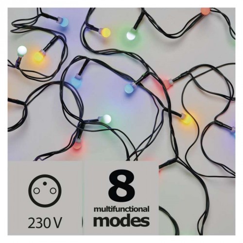 Vianočné osvetlenie Emos ZY1453, guľôčky, farebné, 8 m